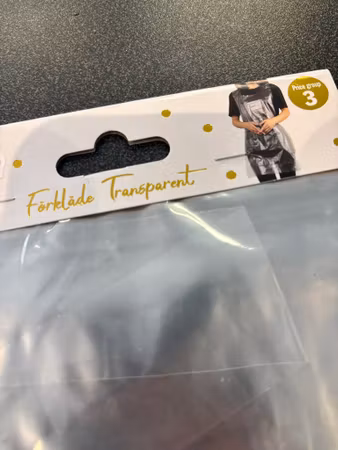 Transparent förkläde