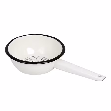 Durkslag Emils Emalj Offwhite Ø 19 x L 34 x H 7 cm