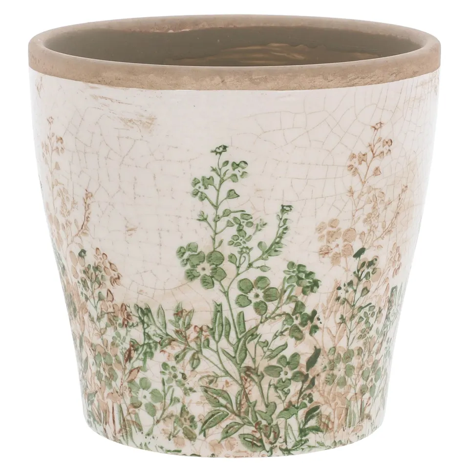 Kruka: trädgård grön/beige