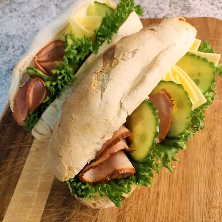 Ost/skinkbaguette