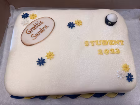 Studenttårta 20-bitar egen dekor