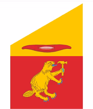 Flagga Bjursås sockenvapen 240 x 150 cm
