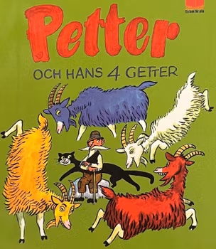 Barnbok Petter och hans fyra Getter
