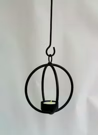 LJUSKULA VÄRMELJUS 13 CM SVART