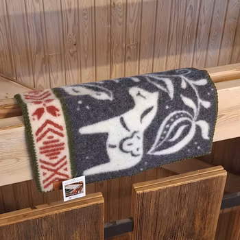 Sittunderlag i ull (mönster Dalarna)