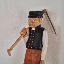 Träsnidad Bjursgubbe