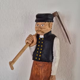 Träsnidad Bjursgubbe