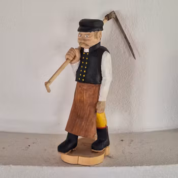 Träsnidad Bjursgubbe