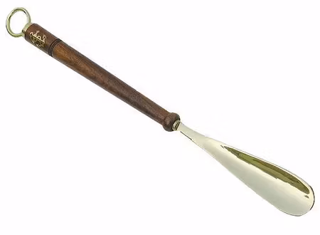 Skohorn i trä och mässing 47 cm