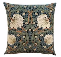 Kudde William Morris Sage blå  45x45