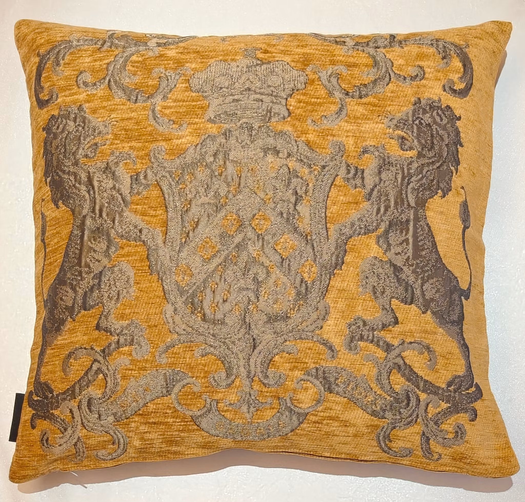 Kudde Fiori Yellow / bronze