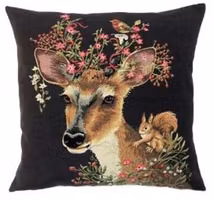 Kudde Rådjur med skogens vänner  45x45