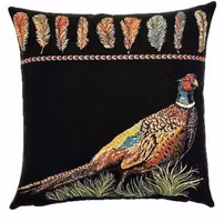 Kudde Fasaner & Fjädrar  45x45  2st/set