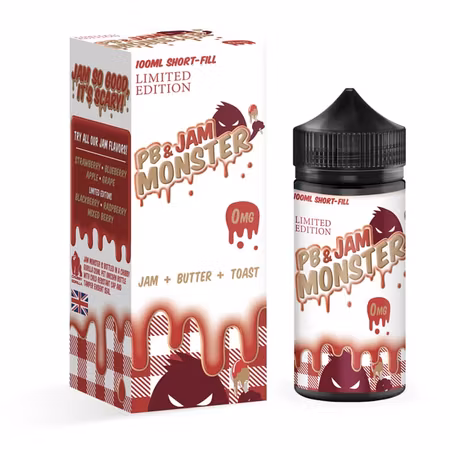 Jam Monster – PB & Strawberry (100ml – Shortfill)