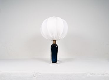 Midcentury Modern Table Lamp by Carl Fagerlund for Orrefors Sweden RD 1406