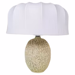 Midcentury Modern Large Table Lamp "Chamotte" Gunnar Nylund Rörstrand, Sweden
