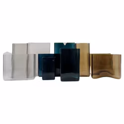 Midcentury Modern Collection of Ten "Ice" Gullaskruf Vases, Sweden, 1960s