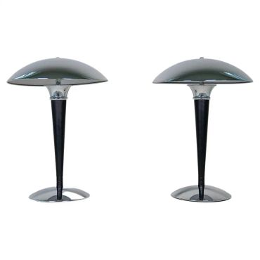 Scandinavian Art Deco Style Pair of Table Lamps Ikea, Sweden, 1980s