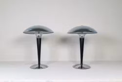 Scandinavian Art Deco Style Pair of Table Lamps Ikea, Sweden, 1980s