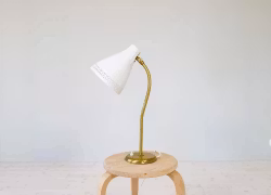 Midcentury Modern Rare Adjustable Table Lamp Böhlmarks, 1940s, Sweden