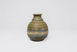 Art Deco Vase in Bronze and Brass by SVM Handarbete, Sweden 1940s