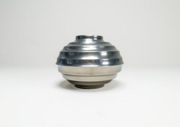 Art Deco Globe Vase in Pewter Made in Sweden 1930s