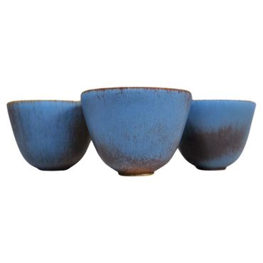 Midcentury Modern Set of 3 Bowls Rörstrand Gunnar Nylund, Sweden, 1950s