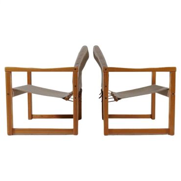 Midcentury Modern Karin Mobring Armchairs Model Diana by Ikea in Sweden, 1970s