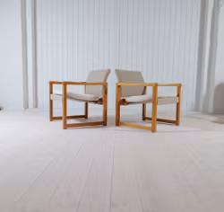 Midcentury Modern Karin Mobring Armchairs Model Diana by Ikea in Sweden, 1970s