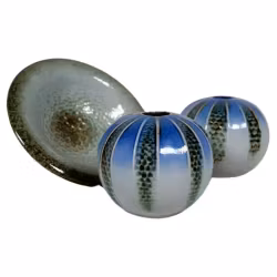 Scandinavian Modern Ceramic Pieces “Lagoon" Carl-Harry Stålhane Sweden
