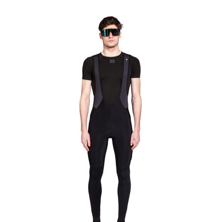 Flossade Tempest Pixel Bibtights med pad| Svart | Herr