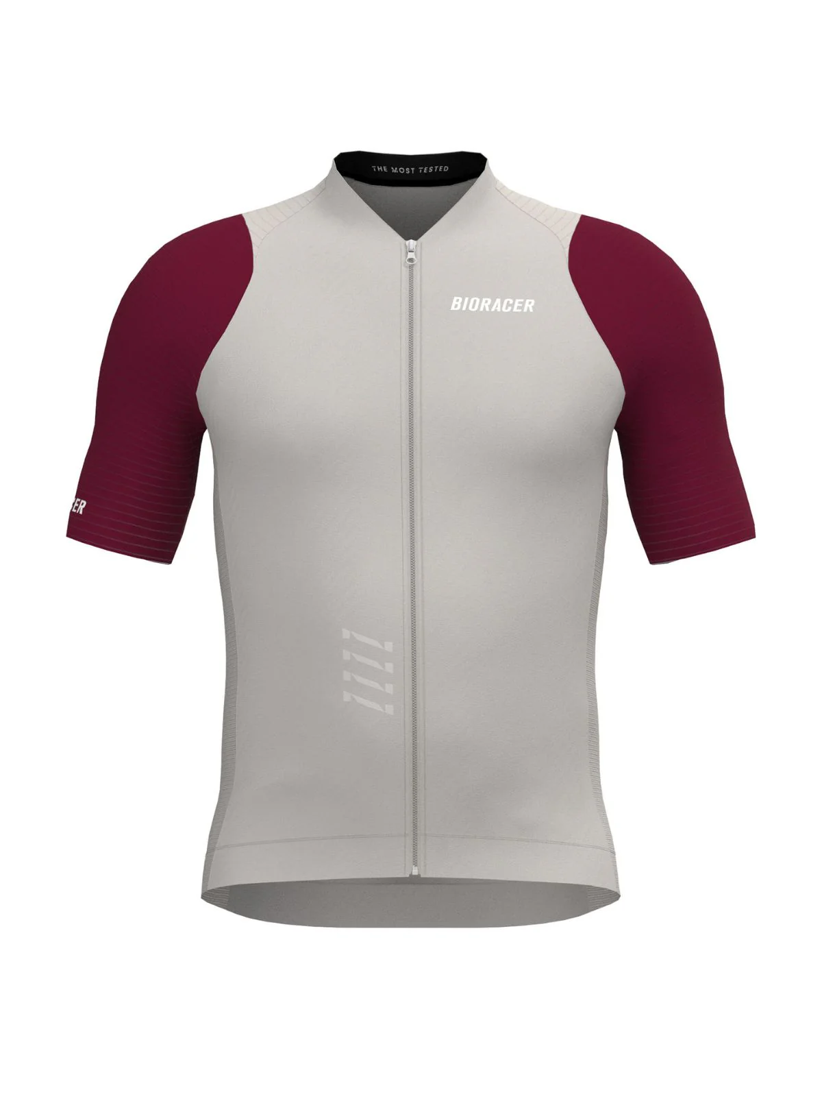 Icon Jersey | Warm Grey - Bordeaux | Herr