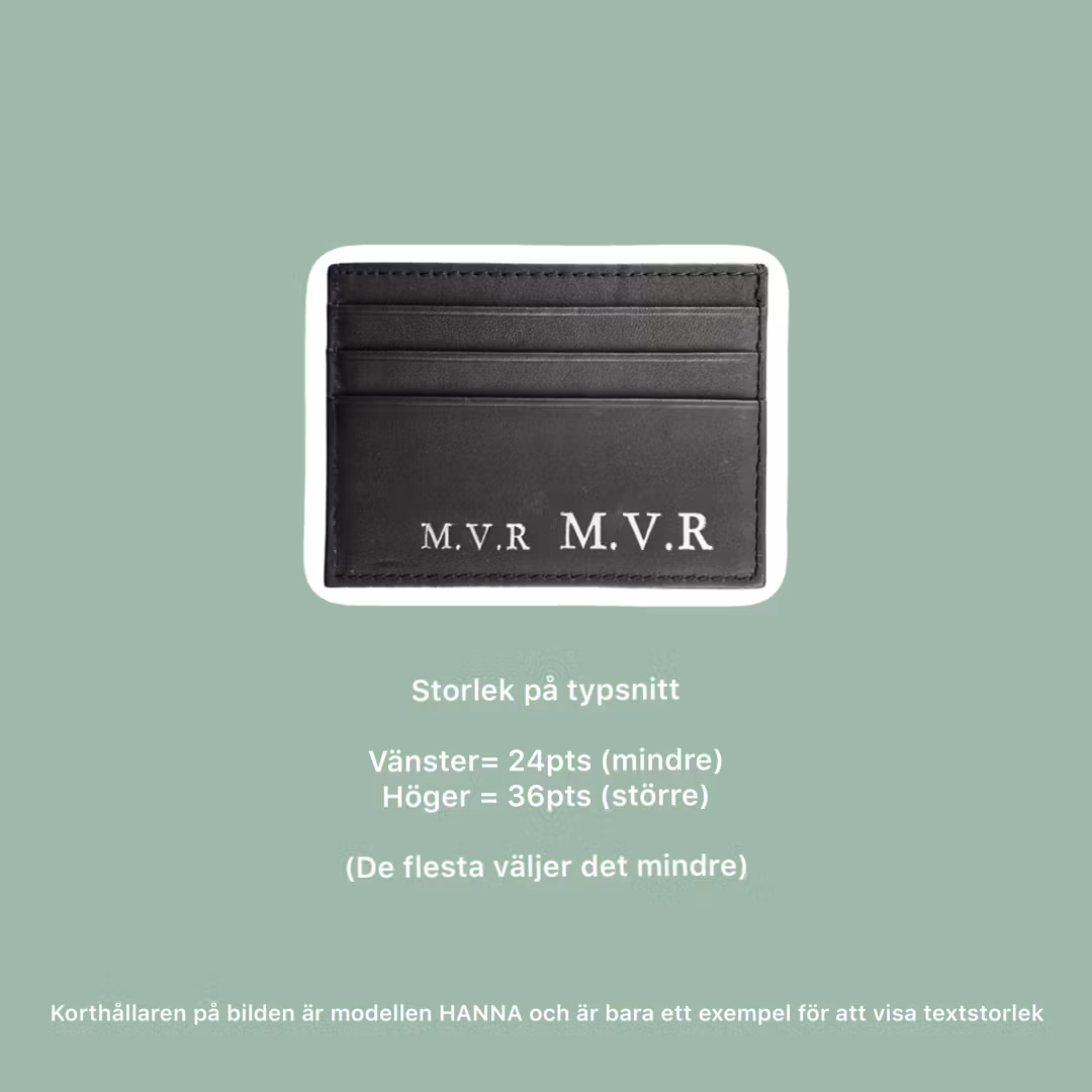 Svart RFID korthållare Freya