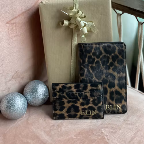 Kopia Julkappstips - Passfodral och korthållare - Leopard