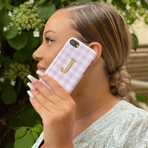 Pink case - Metal letter