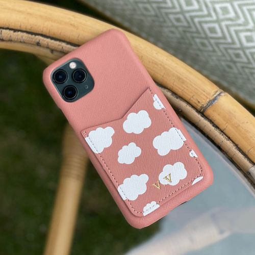 Moln - Cloudy Pink skal med korthållare