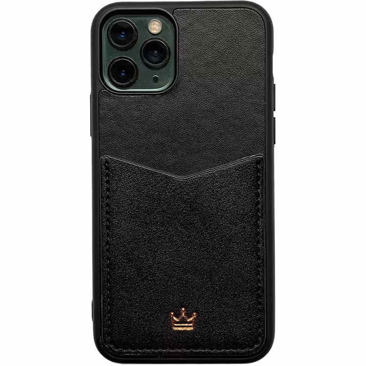 Mobilskal med kortficka- välj färg och iPhonemodell