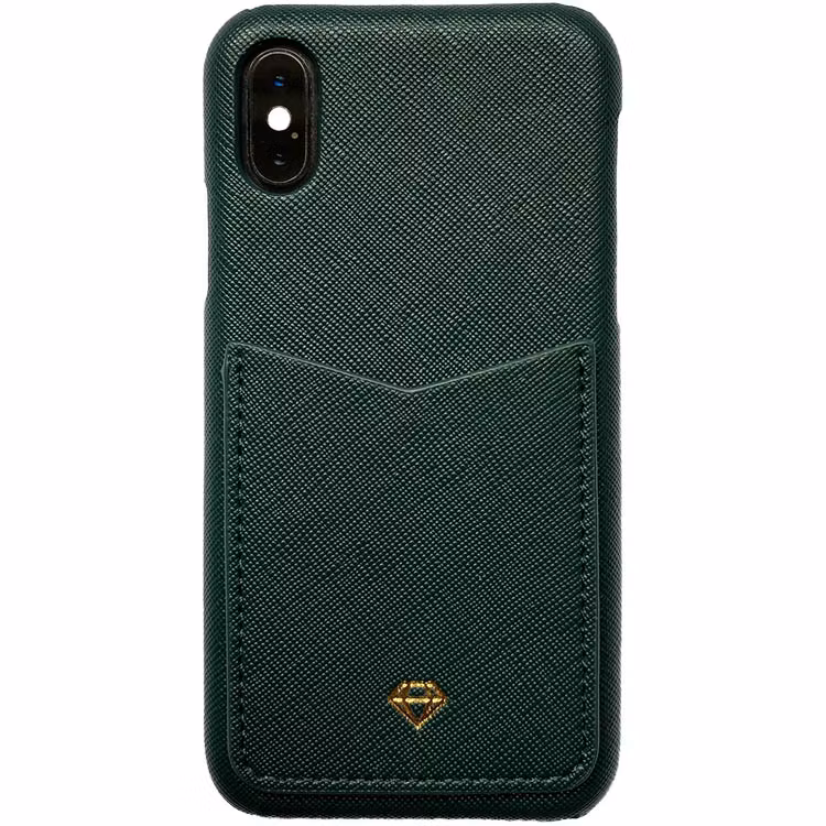 Mobilskal med kortficka- välj färg och iPhonemodell