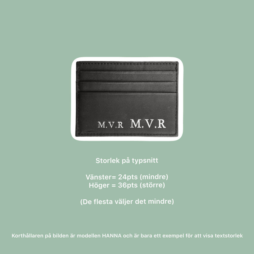 Svart RFID korthållare