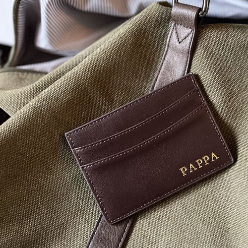 Dark Brown smooth korthållare
