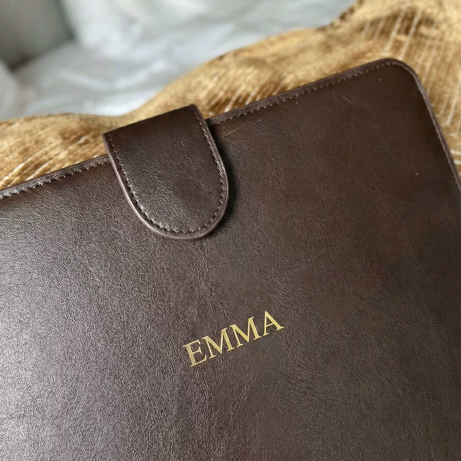 Mörkbrunt datorfodral