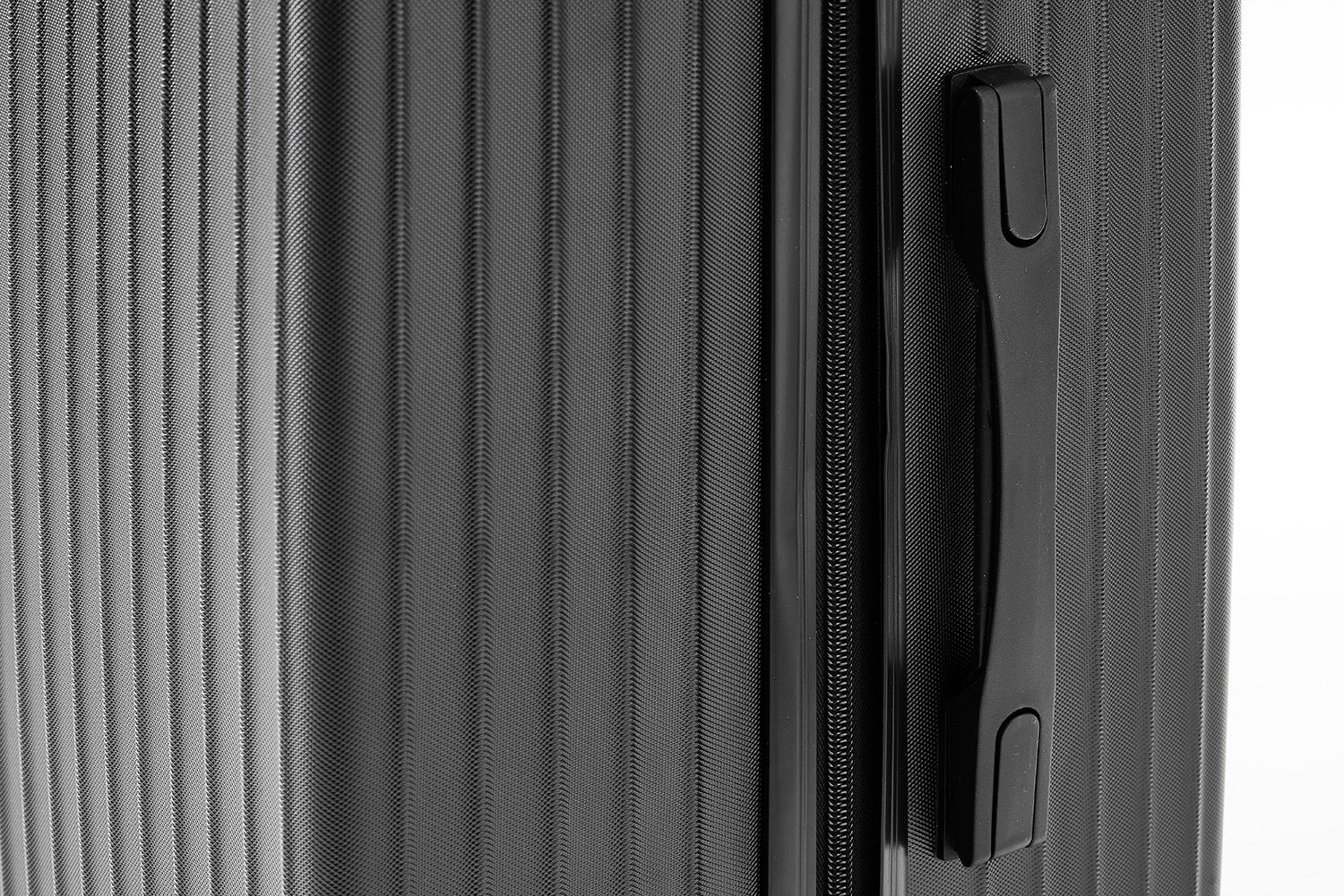 Mittelgroßer Koffer in zeitlosem Design von Sutherland & Sons – Schwarz