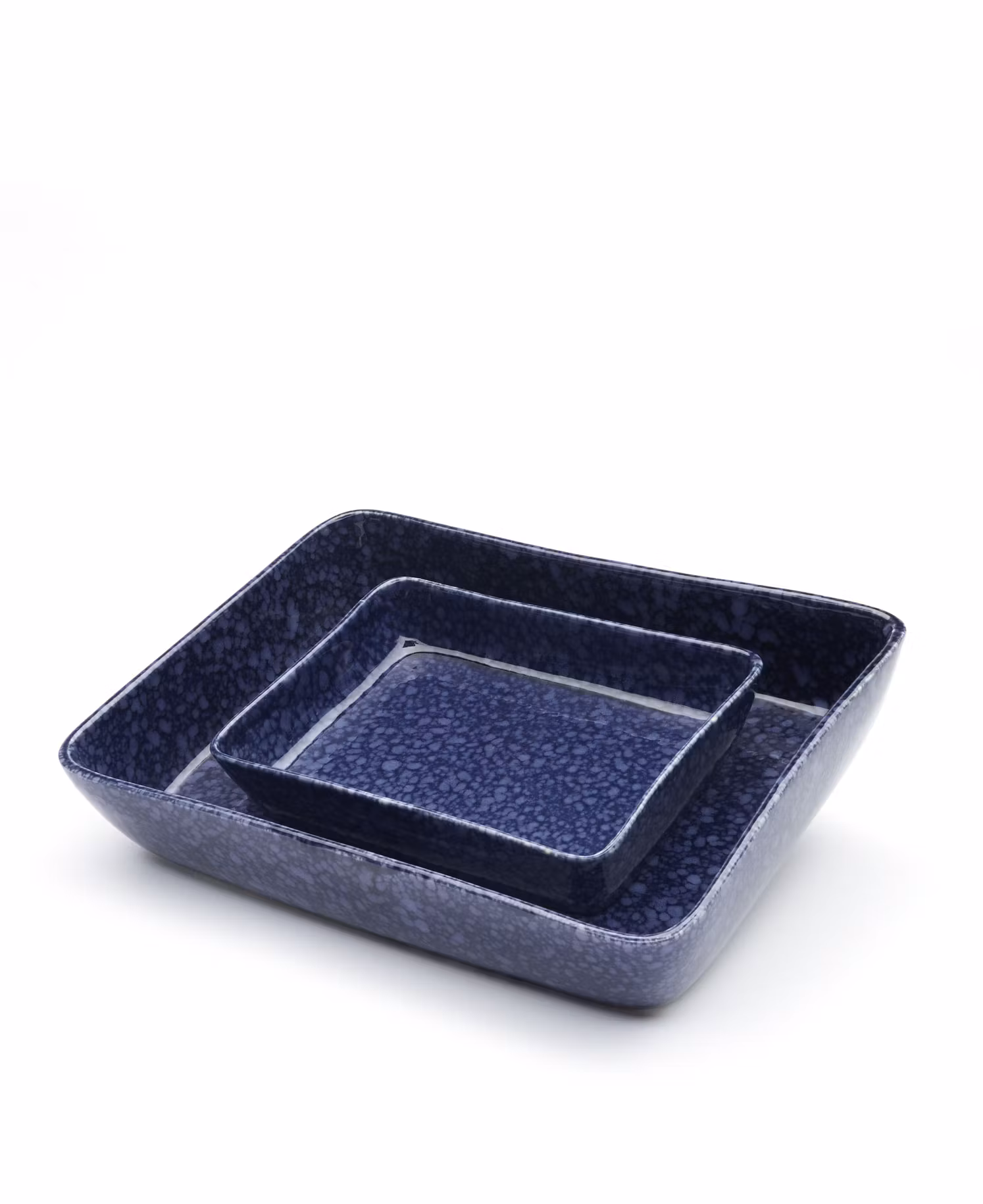 KERAMIK-OFENFORM, 2ER-PACK – DUNKELBLAU