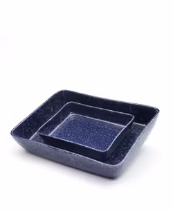 KERAMIK-OFENFORM, 2ER-PACK – DUNKELBLAU