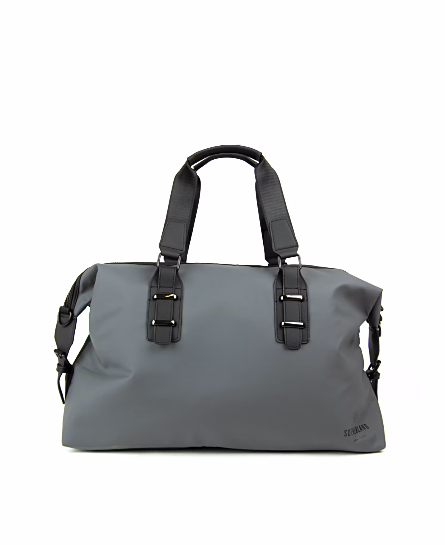 TRENDY DÜFFELTASCHE AUS NYLON VON SUTHERLAND & SONS – GRAU