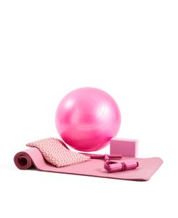Komplettes yoga-set aus umweltfreundlichem material - Rosa