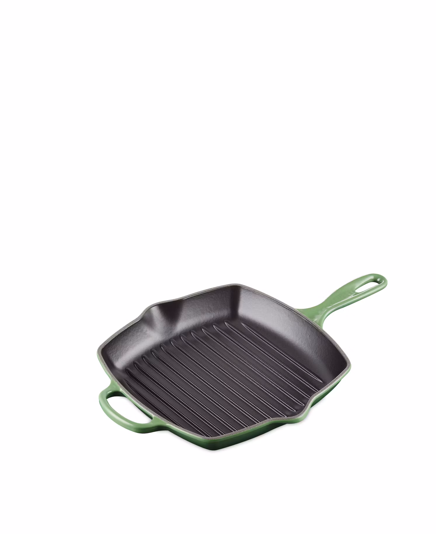 Le Creuset – Quadratische Grillpfanne 26 cm – Bambusgrün