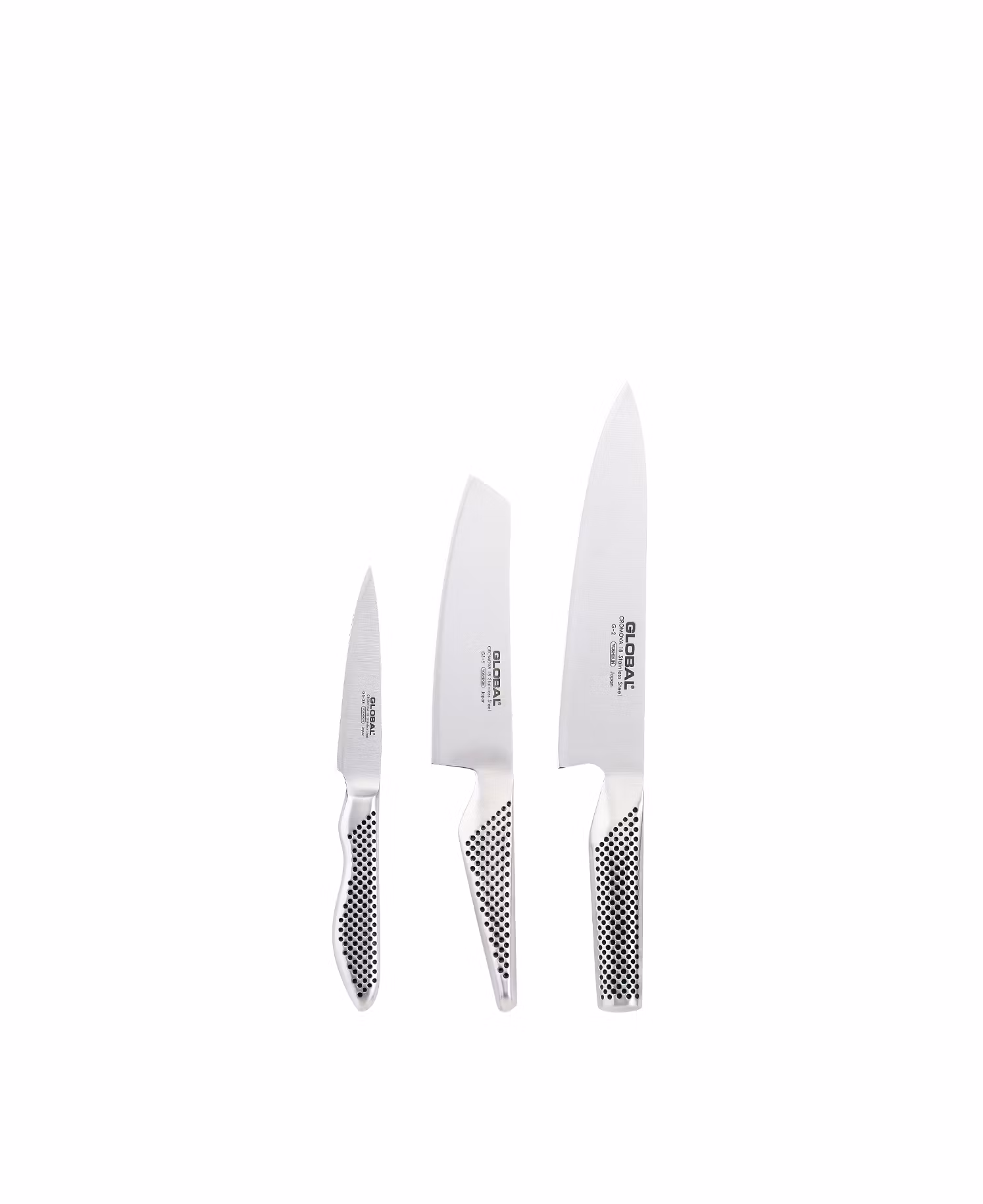 GLOBAL – 3-TEILIGES MESSERSET G-2, GS-5, GS-38
