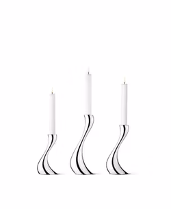 Georg Jensen - COBRA Kerzenhalter, klein, mittel, groß