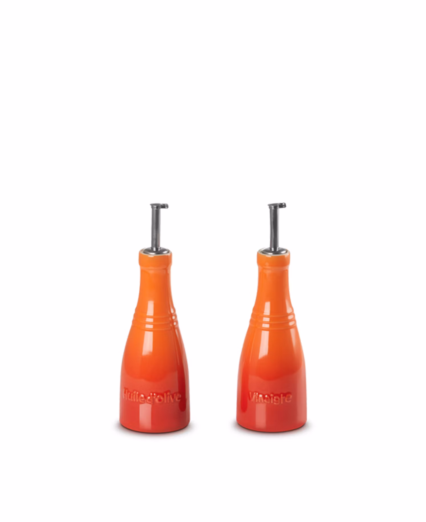 Le Creuset – Öl- und Essig-Set aus Steingut – Vulkanisch